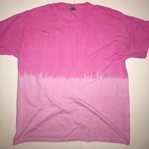 Light & Hot Pink Tie Dye T Shirt